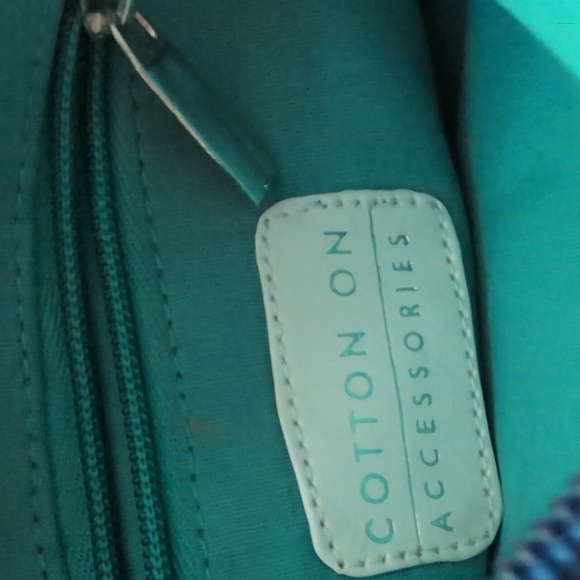 Cotton On Vintage‎ Inspired Blue White Beaded Clutch Bag - Picture 5 of 8